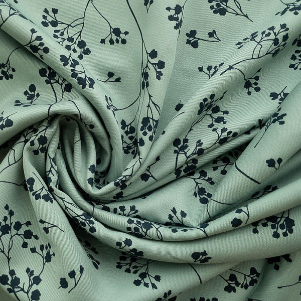 Viscose Twill "Stalks - sage green" by mind the...